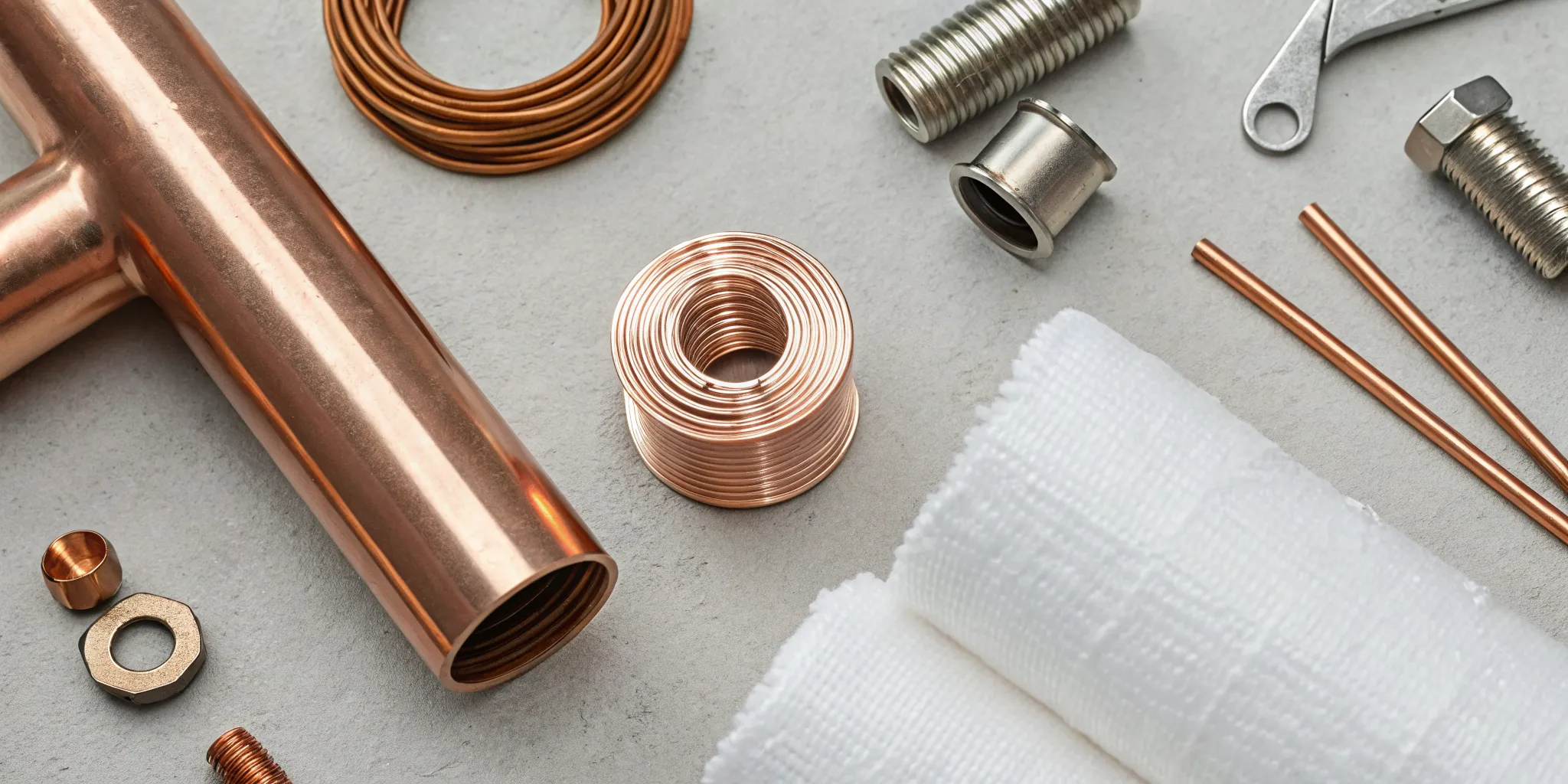 A leaking copper pipe requiring repair, a main factor in the overall cost.
