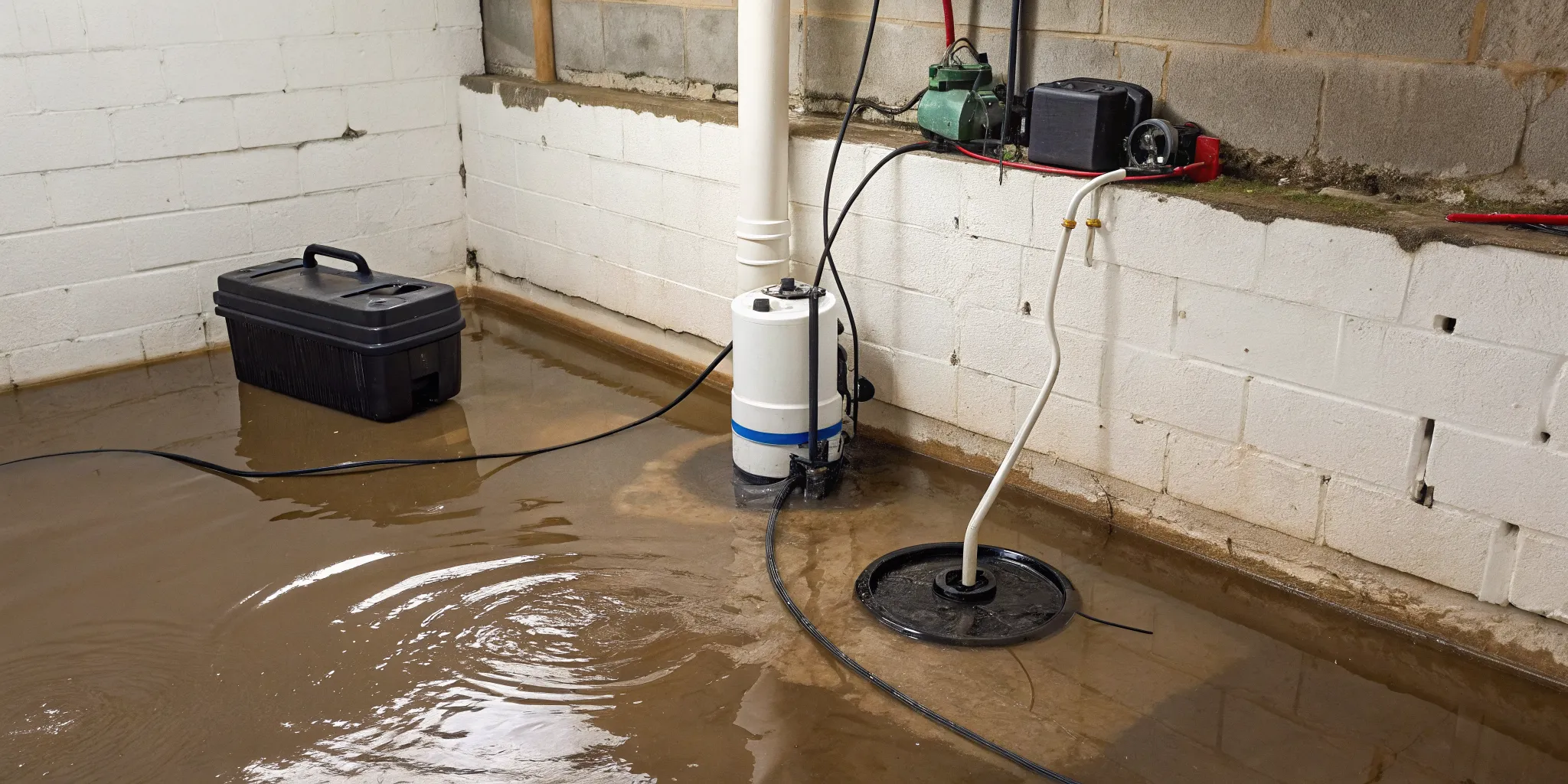 Sump pump repair in Oak Park, MI for a basement with a failed pump.