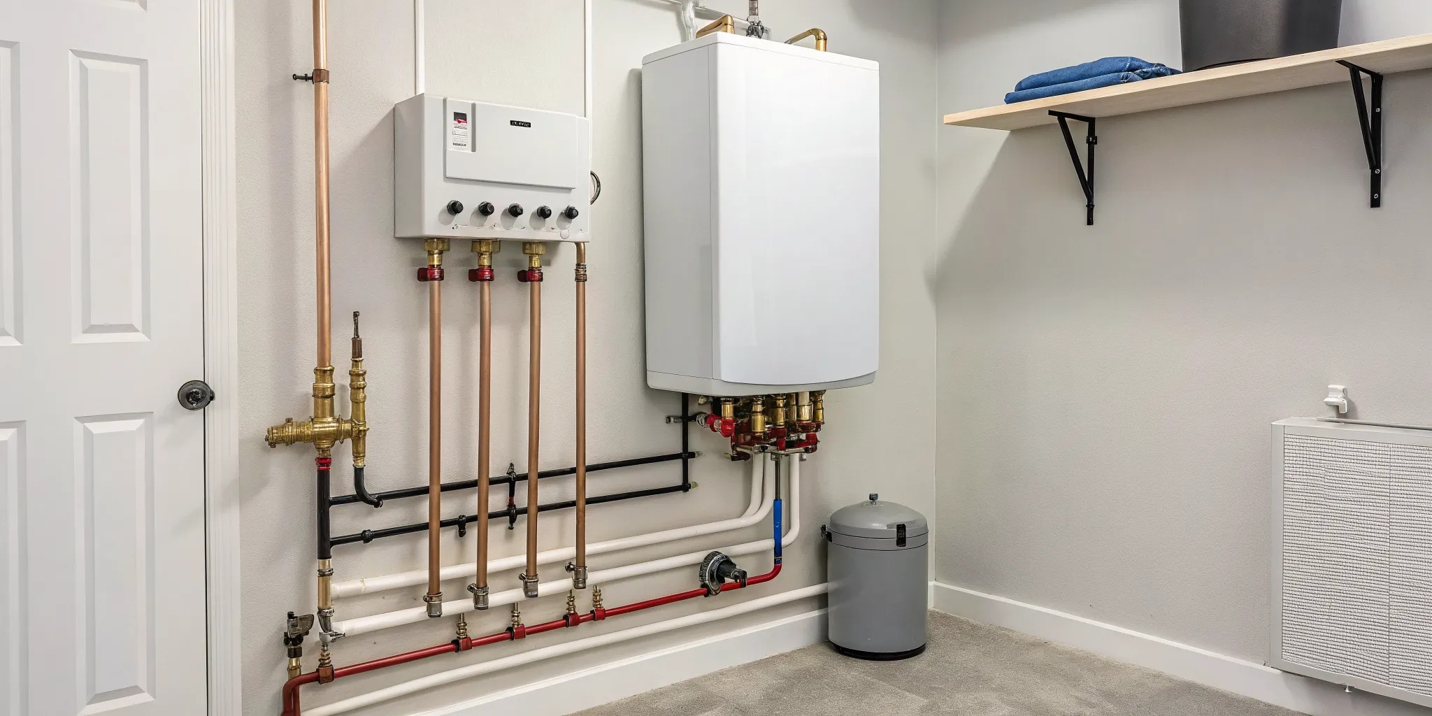 Professional tankless water heater installation in Royal Oak, MI.