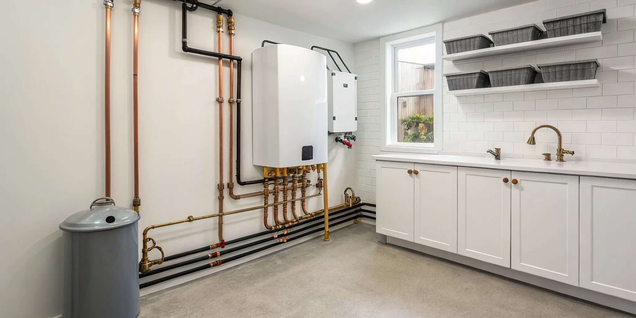 Professional tankless water heater installation in Royal Oak, MI.